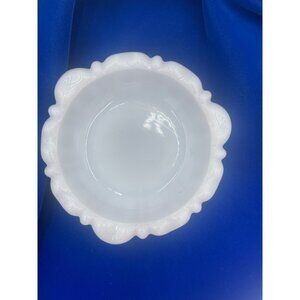 Milk Glass Ashtray Dish Trinket Holder 5.25" wide
